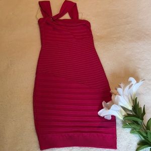 Marciano Hot Pink Bandage Dress- XS. Worn once.